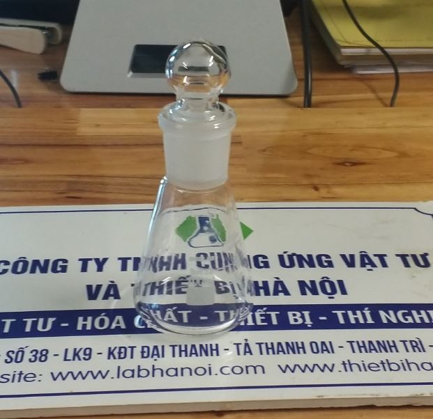 Bình tam giác 50ml có nhám 29/32, nút thủy tinh, hãng Onelab