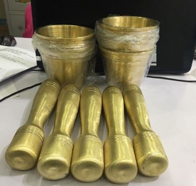 Bộ Cối chày bằng đồng phi 80mm, hãng Onelab