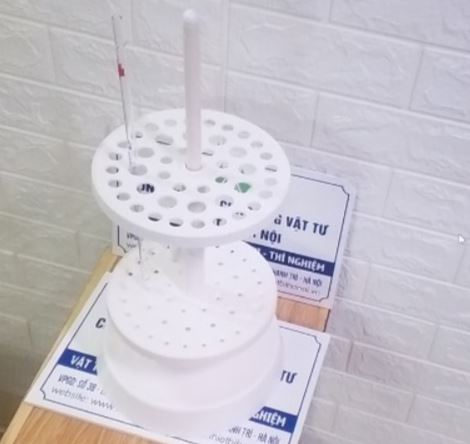 Giá đỡ Pipette thẳng bằng nhựa dạng tròn 44 vị trí, hãng Onelab
