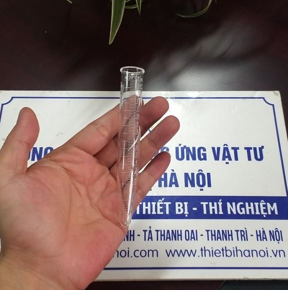 Ống ly tâm thủy tinh 15ml có chia vạch, hãng Biohall
