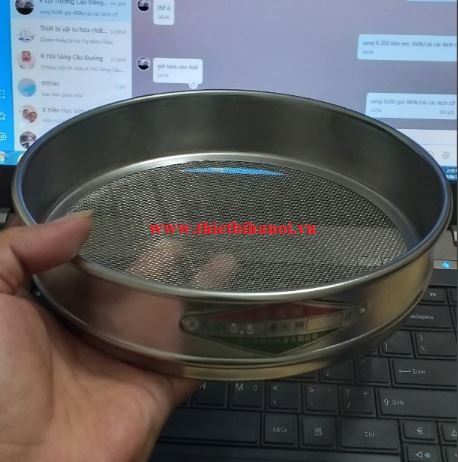 Sàng rây phân tích cỡ hạt cỡ lỗ 0,075mm, đường kính 300mm