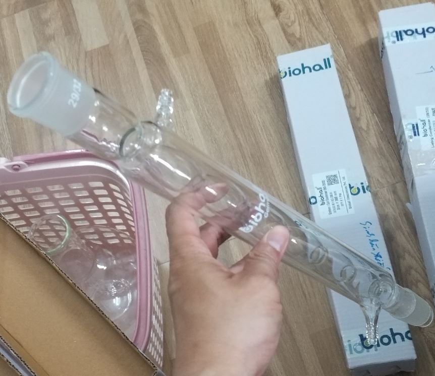 Ống sinh hàn bóng 300mm, nhám 29/32, hãng Biohall