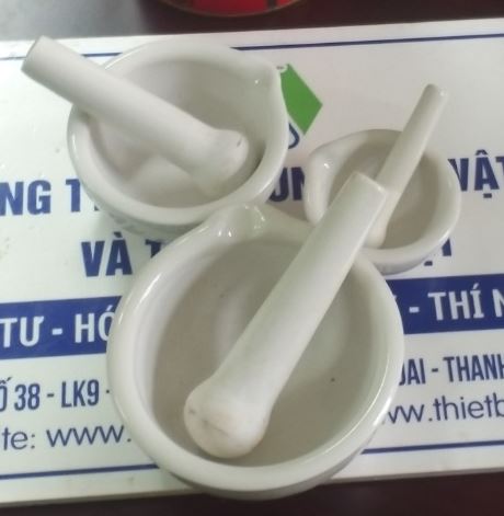 Cối chày bằng sứ phi 160mm, hãng Onelab