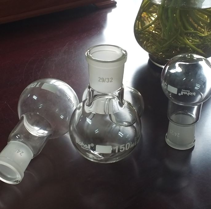 Bình cầu đáy tròn 150ml cổ nhám 29/32, hãng Biohall
