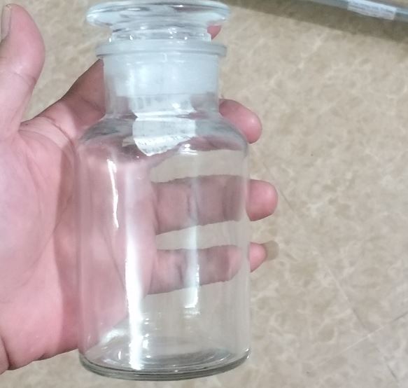 Chai thủy tinh trắng nút mài miệng rộng 5000ml, hãng Onelab