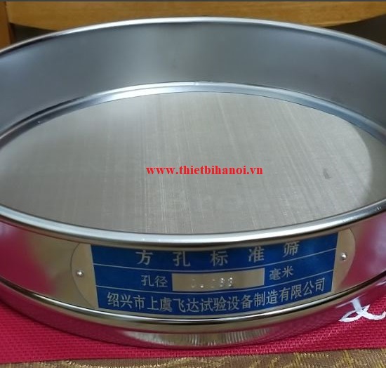 Sàng rây phân tích cỡ hạt cỡ lỗ 0,6mm, đường kính 300mm
