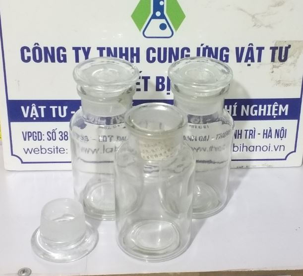 Chai thủy tinh trắng nút mài miệng rộng 20000ml, hãng Onelab