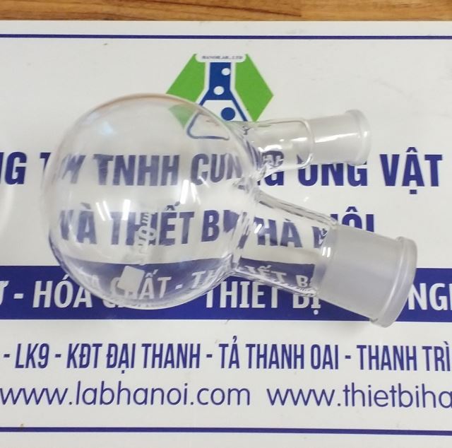 Bình cầu đáy bằng 3000ml, 2 cổ nhám 34/35 và 19/26