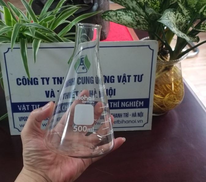 Bình tam giác 500ml hãng Biohall-Germany