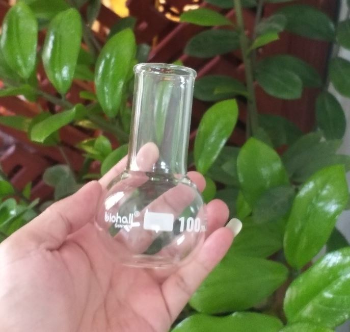Bình cầu đáy bằng 100ml, hãng Biohall