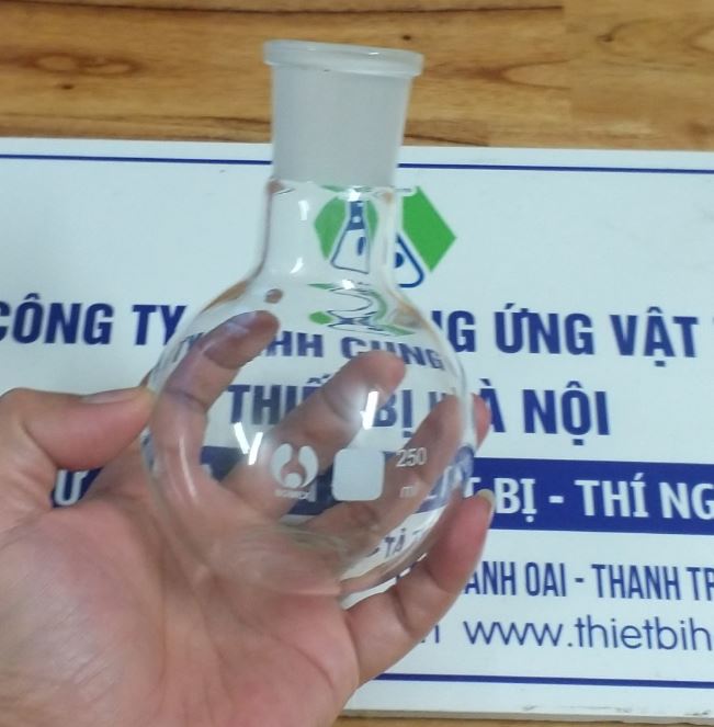 Bình cầu đáy tròn 25ml cổ nhám 14/23