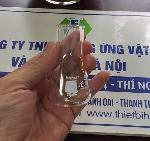 Bình tam giác cổ rộng 25ml hãng Biohall-Germany