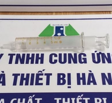 Bơm tiêm thủy tinh 5ml, hãng Onelab