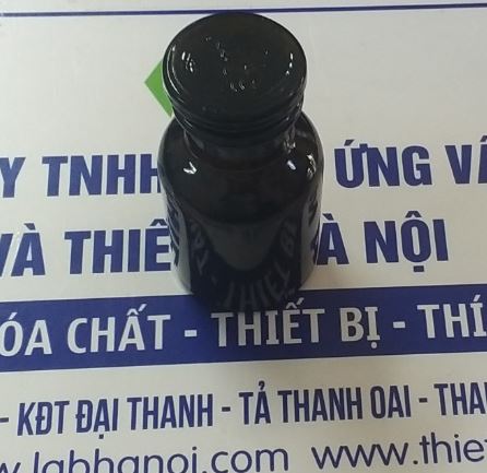 Chai thủy tinh nâu 125ml nút mài miệng rộng đựng mẫu, hóa chất, hãng Onelab