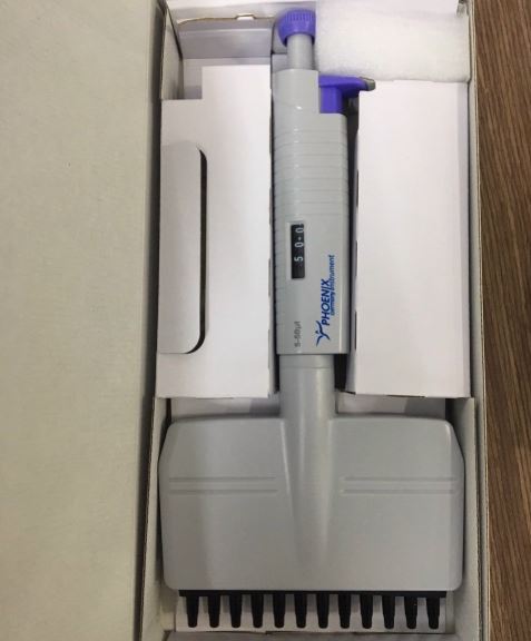 Micropipette 12 kênh hấp tiệt trùng 5-50ul