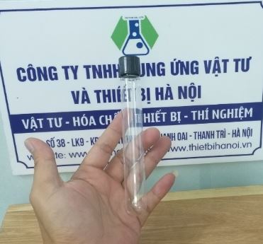 Ống nghiệm có nắp vặn đen 16x100mm, hãng Onelab