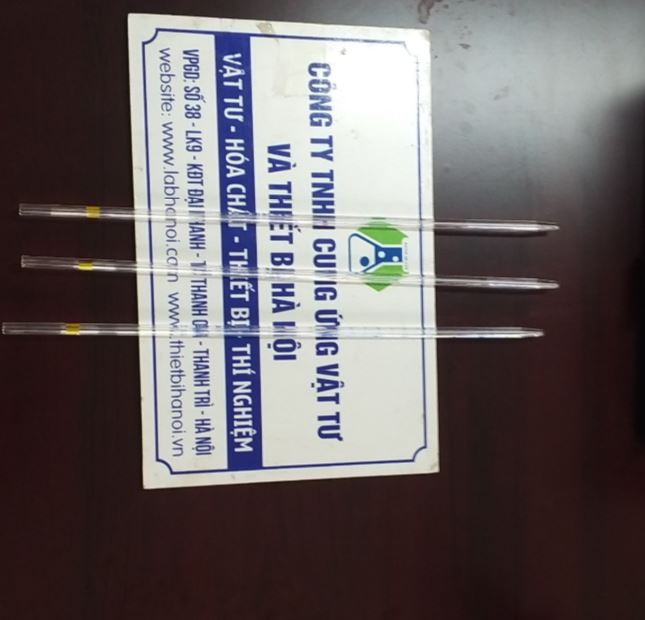 Pipettes thủy tinh dạng thẳng 0,2ml, hãng Biohall