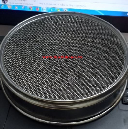 Sàng rây thí nghiệm đường kính 200mm, cỡ lỗ 0,02mm