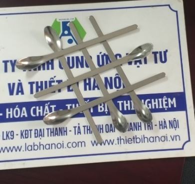 Thìa lấy mẫu bằng inox 18cm, 1 đầu tròn, hãng Onelab