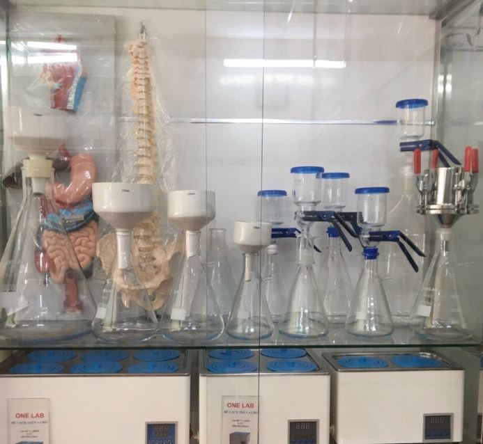 Bộ lọc vi sinh 1000ml, nút silicone, hãng Onelab