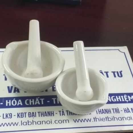 Bộ chày cối sứ 100mm, hãng Onelab