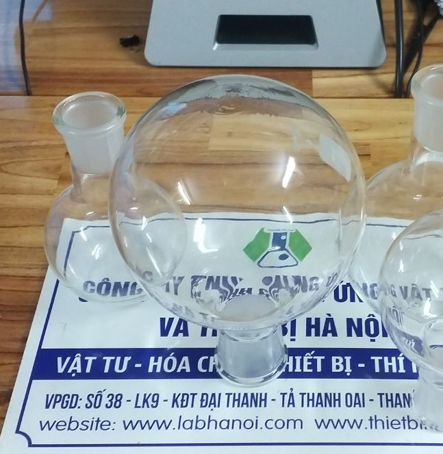 Bình cầu đáy bằng 2000ml cổ nhám 34/35