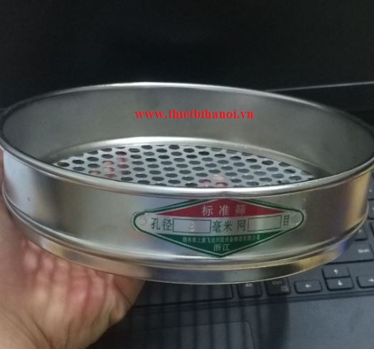 Sàng rây phân tích cỡ hạt cỡ lỗ 8mm, đường kính 300mm