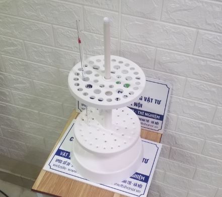 Giá treo Pipet thẳng bằng nhựa dạng tròn 44 vị trí, hãng Onelab