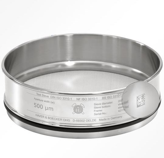 Sàng rây Haver & Boecker đường kính 200mm, cỡ lỗ 0.038mm