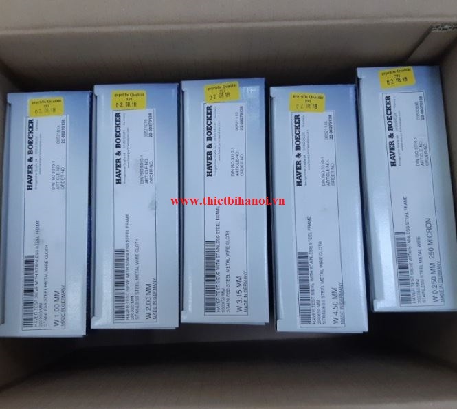 Sàng rây Haver & Boecker đường kính 200mm, cỡ lỗ 0,025mm