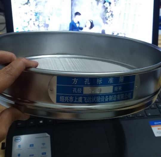 Sàng rây phân tích cỡ hạt cỡ lỗ 0,5mm, đường kính 300mm