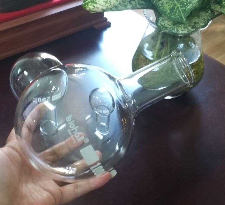 Bình cầu đáy tròn 2000ml, hãng Biohall