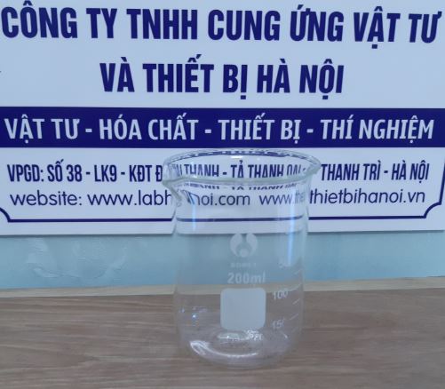 Cốc thủy tinh chịu nhiệt 200ml, hãng Onelab