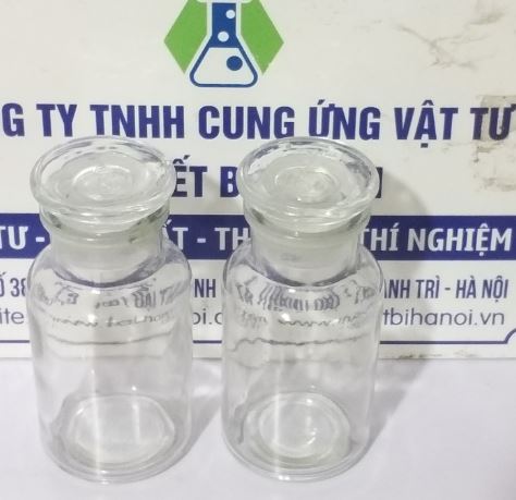 Chai thủy tinh trắng 20000ml nút mài miệng rộng đựng mẫu, hóa chất, hãng Onelab