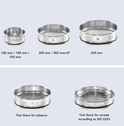 Sàng rây Haver & Boecker đường kính 200mm, cỡ lỗ 0.05mm