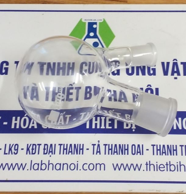 Bình cầu đáy bằng 500ml, 2 cổ nhám 24/29 và 14/23