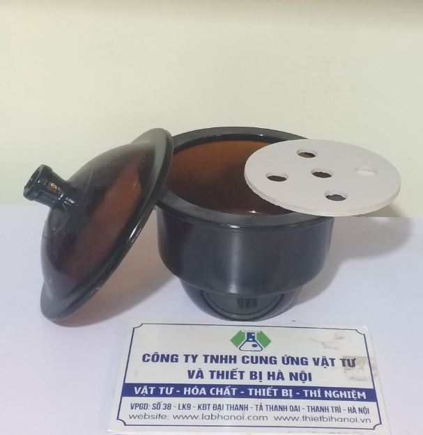 Bình hút ẩm thủy tinh nâu không vòi, hãng Onelab