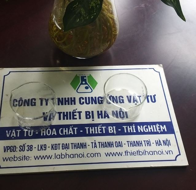Chậu thủy tinh có mỏ kích thước 50 x 30mm, hãng Biohall
