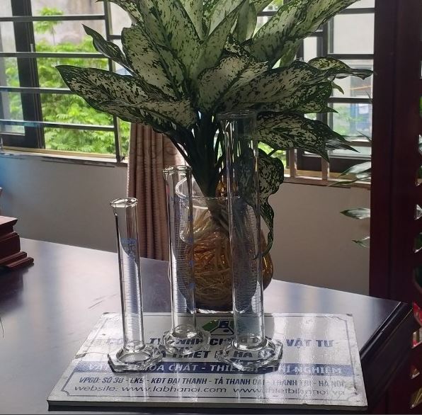 Ống đong thủy tinh 100ml có chia vạch, hãng Biohall