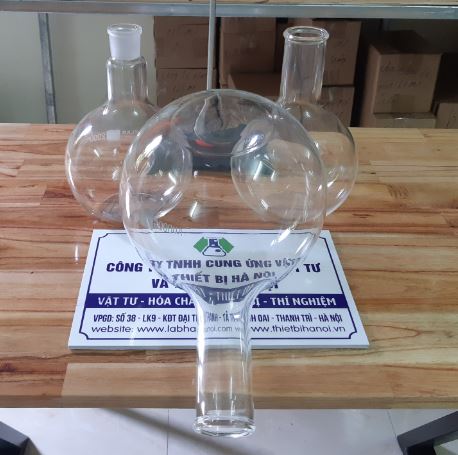 Bình cầu đáy bằng 3000ml, hãng Onelab