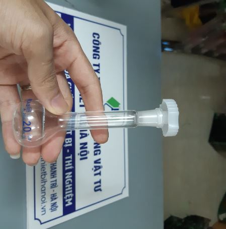 Bình định mức trắng 20ml, hãng Onelab