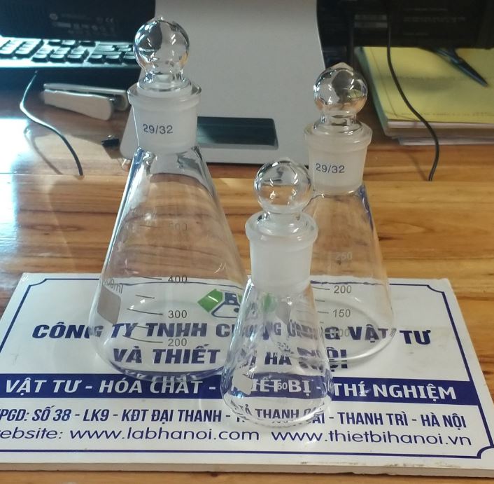 Bình tam giác có nút thủy tinh 1000ml, hãng Onelab