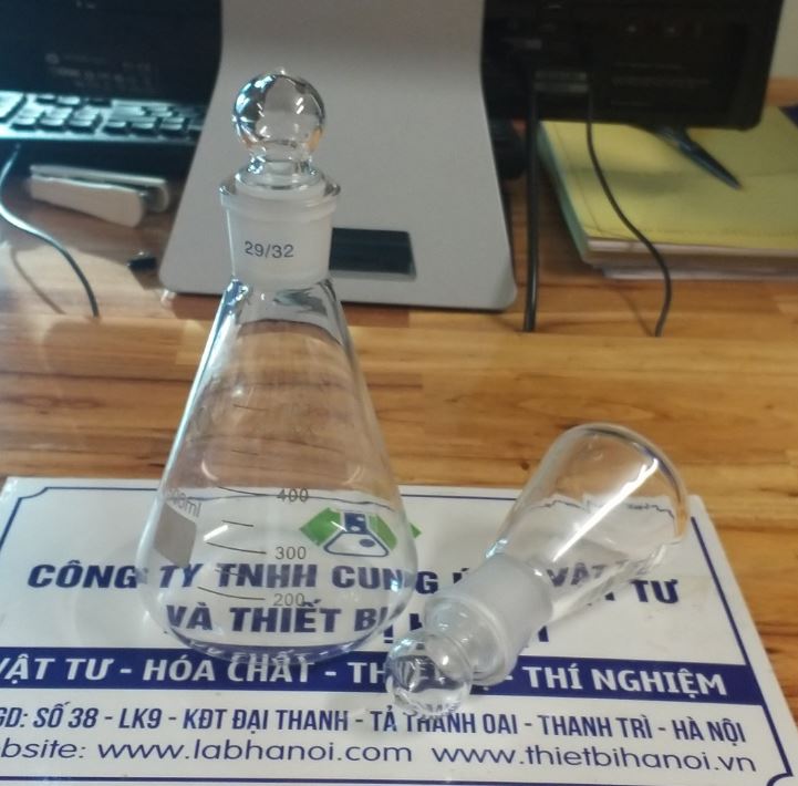 Bình tam giác có nút thủy tinh 500ml, hãng Onelab