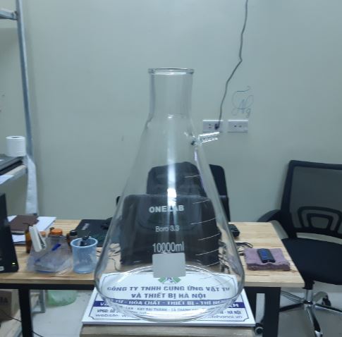 Bình tam giác có nhánh 10000ml, hãng Onelab