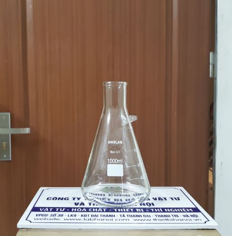 Bình tam giác có nhánh 1000ml, hãng Onelab