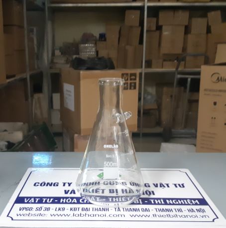 Bình tam giác có nhánh 500ml, hãng Onelab