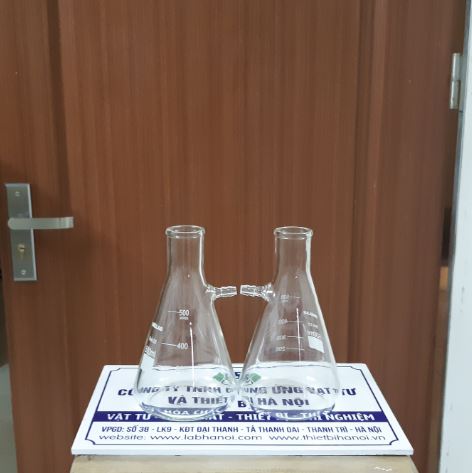 Bình tam giác có nhánh hút chân không 250ml, hãng Onelab