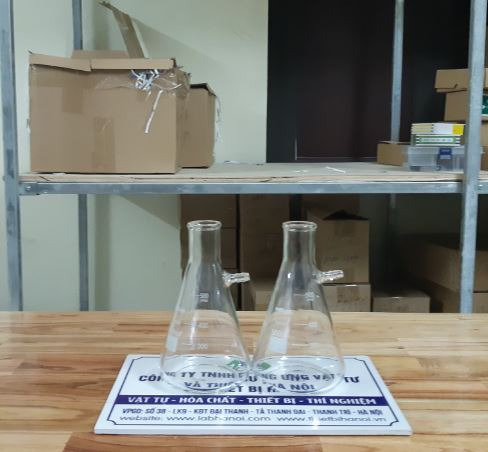 Bình tam giác có nhánh hút chân không 125ml, hãng Onelab