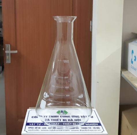 Bình tam giác thủy tinh 5000ml, hãng Onelab