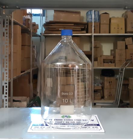 Chai trung tính trắng nắp vặn xanh 10000ml, hãng Onelab